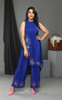 ROYAL BLUE HAND EMBROIDERY COORD SET